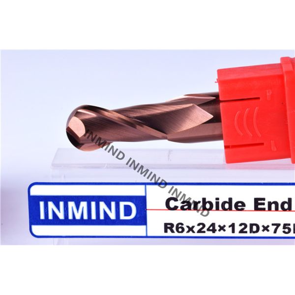 Extra Long Solid Carbide Square Corner Radius End Mill / Aluminum End Mill