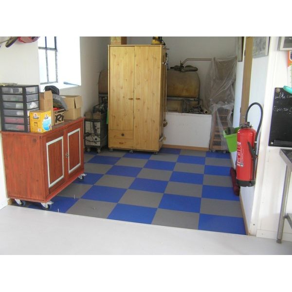 Colorful 6.5mm Garage Tiles PVC Interlocking Floor Tiles For Garage