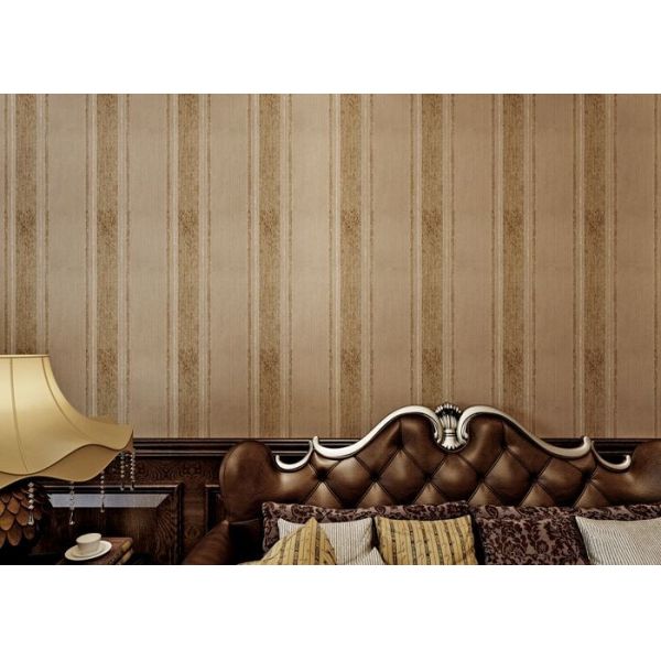 Yarn Modern Removable Wallpaper 0.53m Brown Living Room Wallpaper