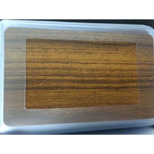 UV Resistance 7.0mm Aluminum Wood Panels / ISO14001 Aluminum Interior Panels