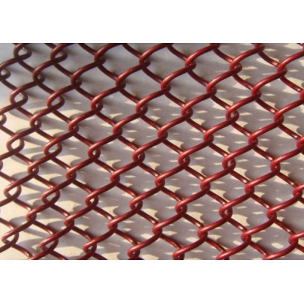 Red 2mm Decorative Metal Wire Mesh Decorative Mesh For Cabinets