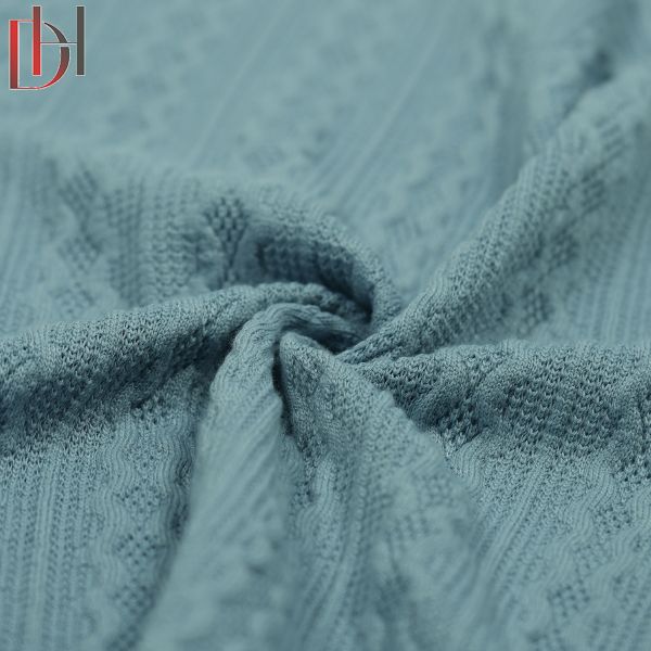 Breathable Jacquard Fabric Anti Static 95 Percent Polyester 5 Percent Spandex Fabric