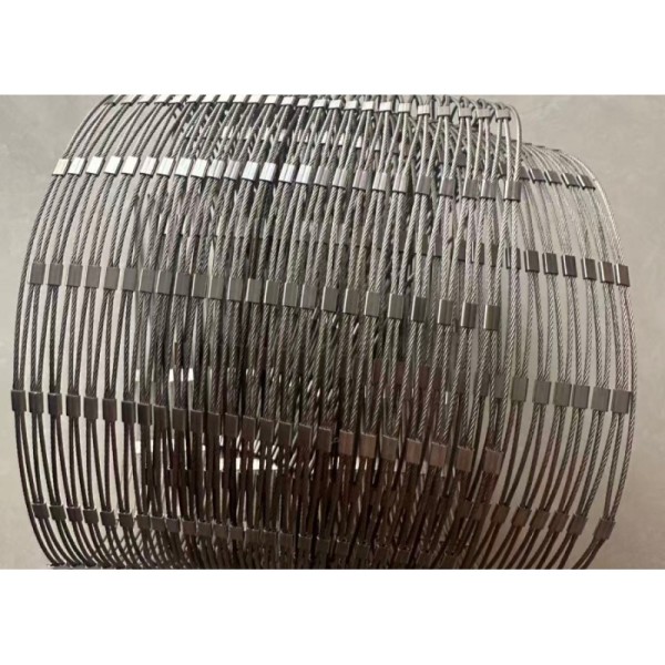 Silver Stainless Steel 304 7*7 or 7*19 Zoo Rope Netting for High Strength and Durability