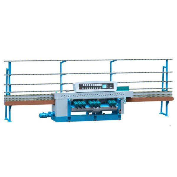 Auto Straight Line Edge Grinding Machine ,Mosaic Glass Double Edger With 11 Motors