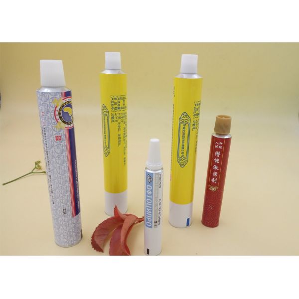 Aluminum Printed Tube Packaging For Ointment Cream / Gel Screw Cap