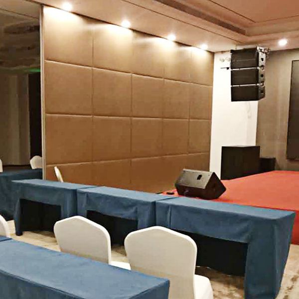 Manual Rotating Sliding Noise Barrier Movable Partition Walls For School Fire Resistant