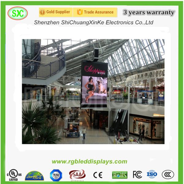 1R1G1B P5 Light Weight Flexible Malls Hanging LED Display Screen