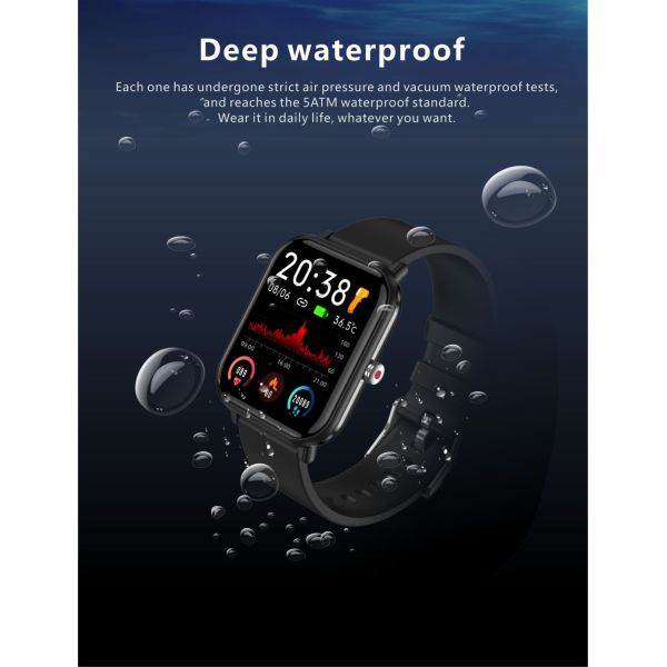 1.7 Inch TFT IP68 High Definition Smart watch Full Screen Touch