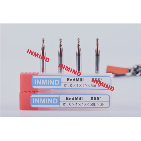0.1mm - 0.9mm Carbide Micro End Mill with TiSiN Coating High Hardness