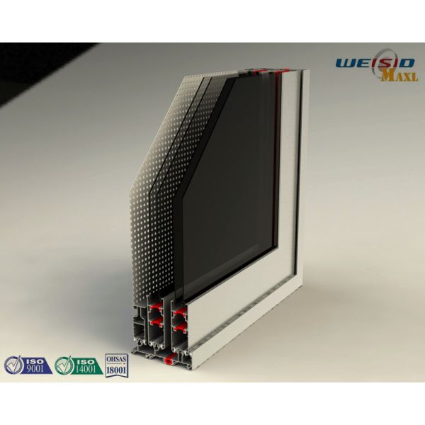 Color Coated Aluminum Extrusion Profiles , Customized Door Frame Profiles