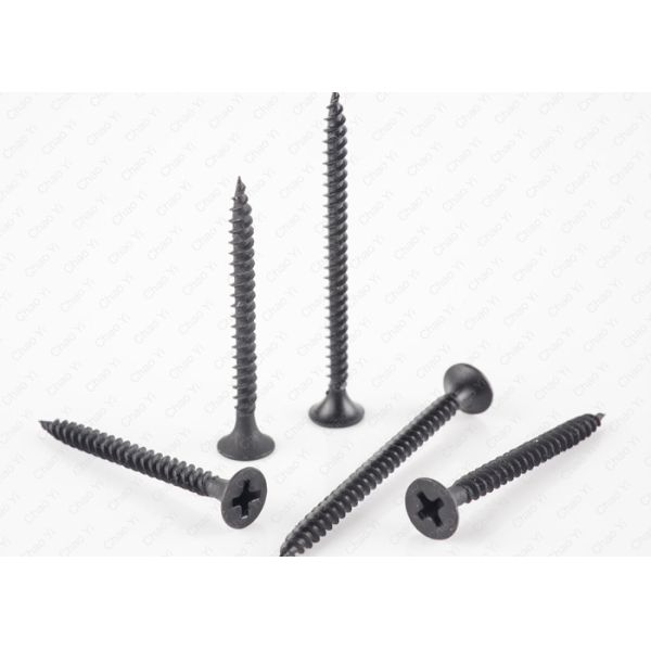 Phillips Drive  Bugle Head Batten Screws Black Phosphated， double thread drywall screw