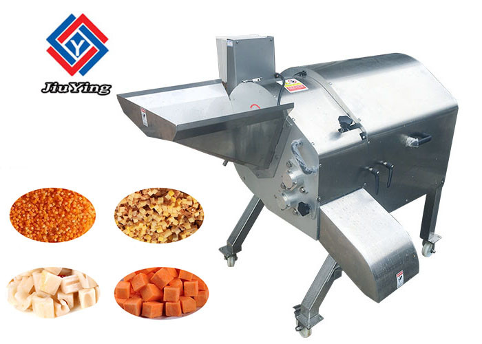 China 2000 KG/H Garlic Processing Equipment Ginger Cube Carrot Dicer Cutter on sale