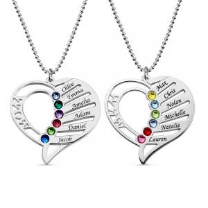 China 7gram 0.1in Personalized Photo Pendant Necklace Engraved Love Heart Necklace SGS on sale