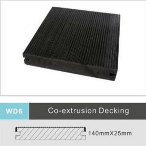 China Pvc Terrace Co-Extrusion Plastic Decking Boards Waterproof With Groove on sale