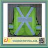 EN20471 and CE Standard LED Reflective Safety Vests , Orange Reflective Security Clohting for sale