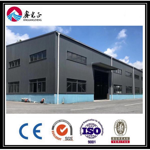 Wind Resistant Industrial Prefab Buildings Steel Structure Aluminum Alloy Window