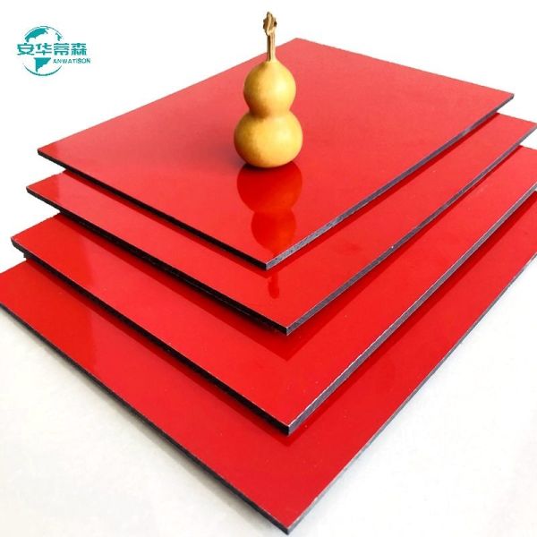 2-6mm 8x4 Glossy PE/PVDF Coated ACM ACP Aluminium Composite Panel, ISO9001 Certified