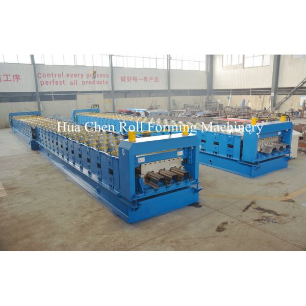 Metal Floor Deck Cold Roll Forming Machine for Thickness 1.5mm 22KW