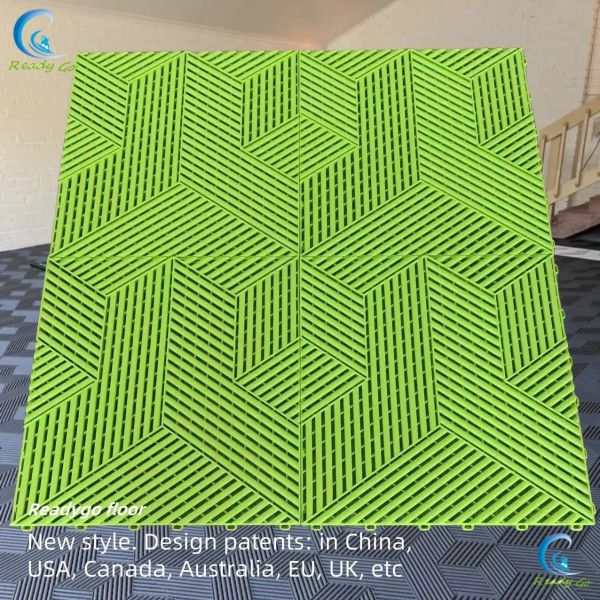 400 * 400 * 18mm Garage Floor Tile Suitable For Workshops High Impact Resistance