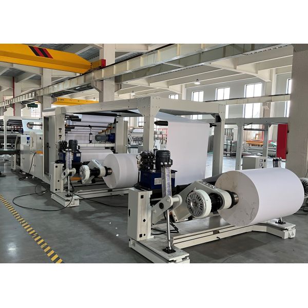 Automatic A4 Paper Cutting Packaging Machine 4 Unwinding Rolls