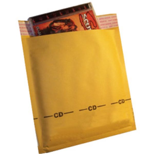 Kraft Shipping Package Envelope With Bubble Wrap Inside Shock Resistance