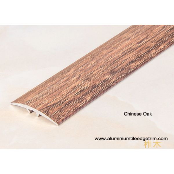 Wood Effect Laminate Floor Metal Edging , Carpet To Wooden Floor Trim