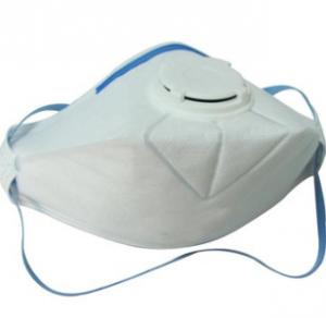 Cheap Foldable Disposable Respirator Mask , Breathable Valved Dust Mask for sale