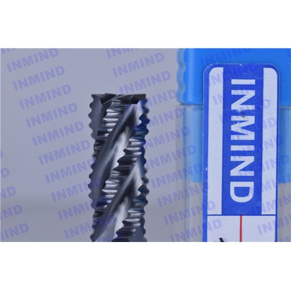 AlTiN Coating Carbide Roughing End Mills 4 Flute 25 mm Cuttting Length