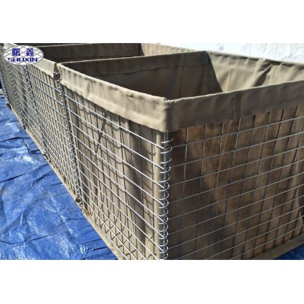 Geotextile Lined Military Sand Wall, Secuirty Sand Hesco Bastion Wall