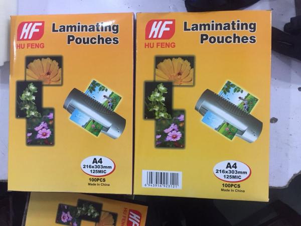 75MIC 100MIC A4 A3 laminating pouch film laminating pouches plastic ID CARD SIZE pouch laminating film FROM CHINA