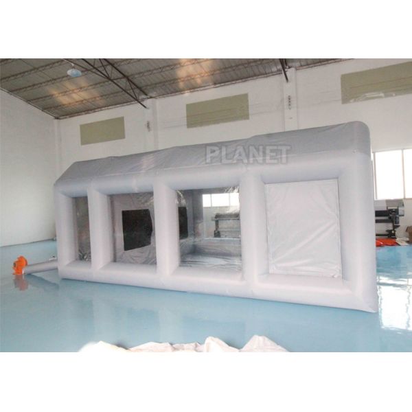 Grey Moveable Inflatable Car Paint Spray Booth With Filter System 6x4x2.5m