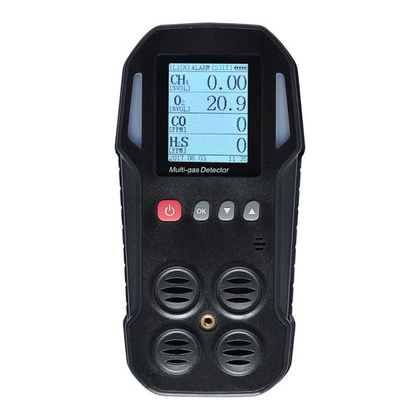 Infrared Electrochemical 4 Gas Multi Gas Tester Detector For Fire Service