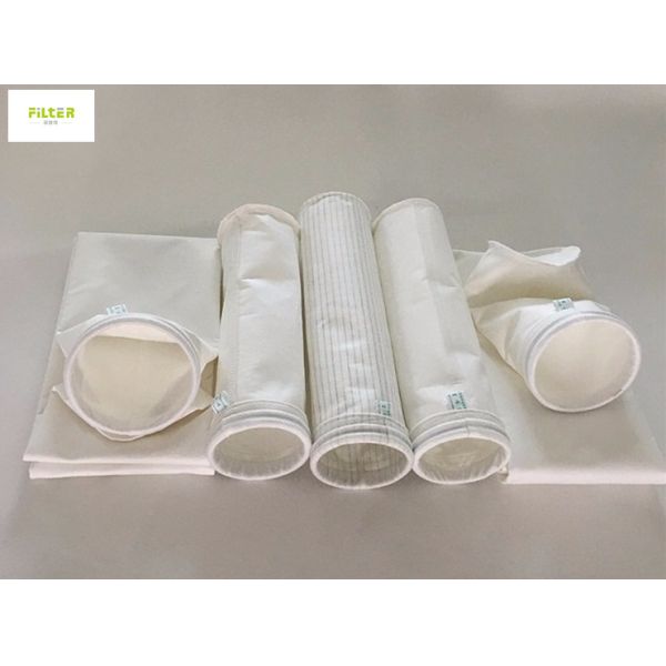 Polyester Filter Sleeves 550GSM For Cement Plant Oil Water Repellent
