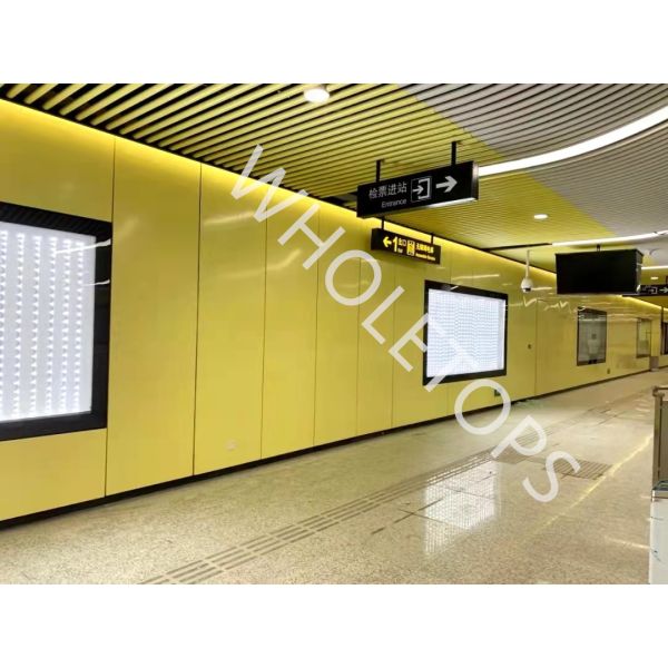 Impact Resistance Ceramic Coated Aluminum Panel For Subway Project
