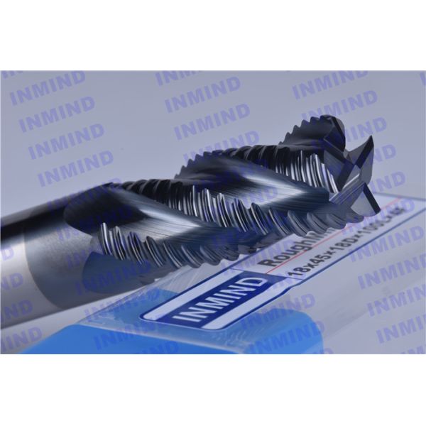 4 Flute Long Shank Roughing End Mills with AlTiN Coating 30 Degree helix angle