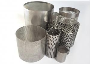 China Velp Cylinder Perforated Metal Mesh Galvanized Anodized Perforated Filter Tube on sale