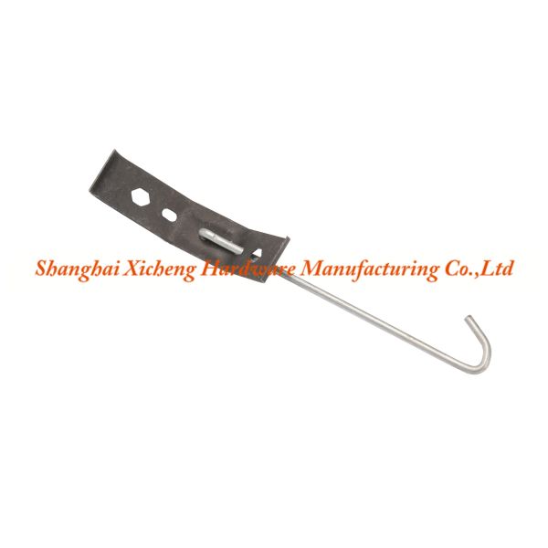 Tempered Spring Steel Wire Single Suspension Rod With Spring Clips
