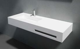 Smooth Seamless Wall Hung Basin High Strength Renewable And Formable