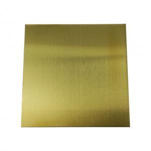 Cheap 0.5mm Stainless Steel Decorative Sheets Gold Color Pvd Coating JIS Standard for sale