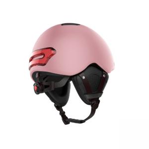 Cheap Pink BT 5.0 Motorcycle Brake Light Helmet Smart Mountain Bicycle Helmets for sale