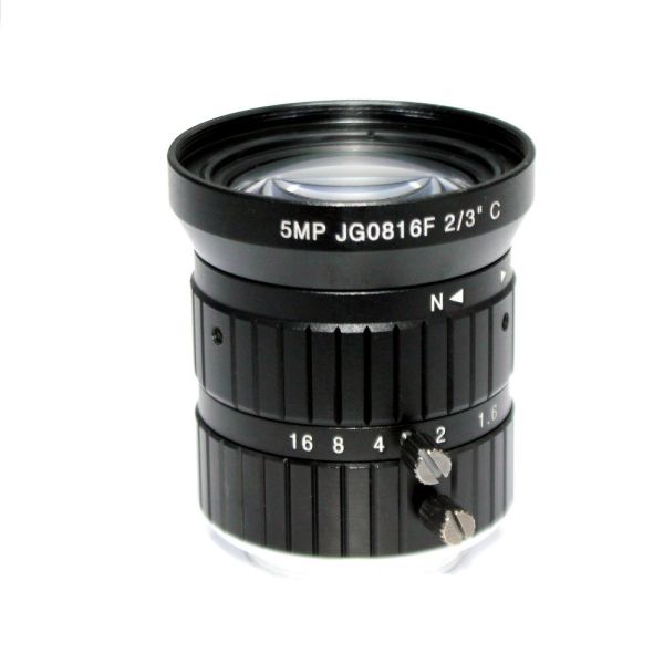 5MP 8mm C mount lens 2/3 5.0 Megapixel Lens Manual Iris Fixed Lens C Mount Industrial lens For cctv ip camera box