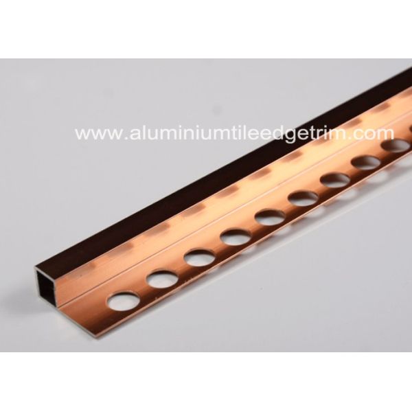 10mm Polished Listello Tile Trim Contour Box Aluminium Square Edge For Listello Border