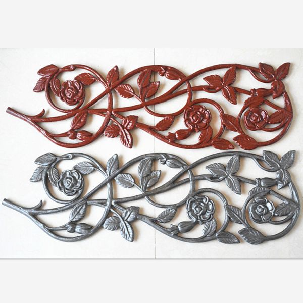 Handrails Wrought Iron Railing Components Rustproof Environmental Friendly