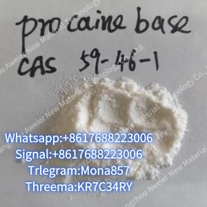 Cheap Aweier 99% Purity Procaine Novocain  CAS 59-46-1 With Lowst Price In Stock for sale