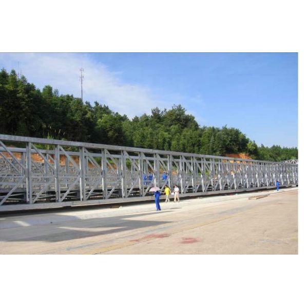 Cable Stayed Assembly Steel Frame Bridge with Steel Deck Roadway