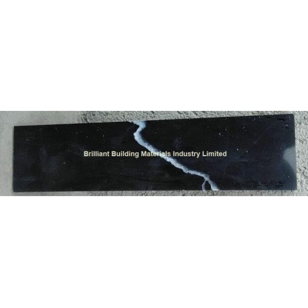 Hunan Ink Black Marble Border Line/Skirting, Black Marble Skirting