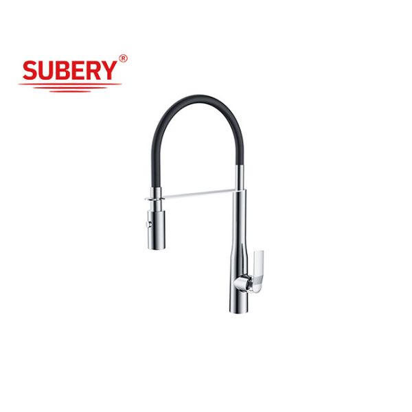 Modern Single Lever Chrome Brass Kitchen Sink Faucets OEM