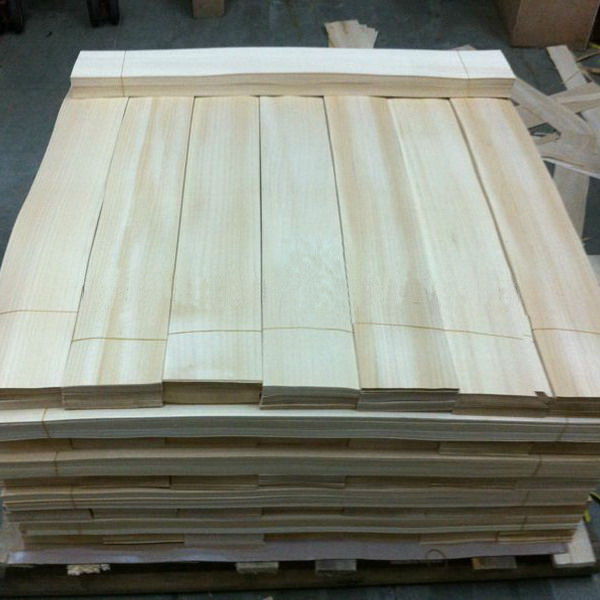 Light Yellow Wood Flooring Veneer Natural , Hardwood Floor Veneer