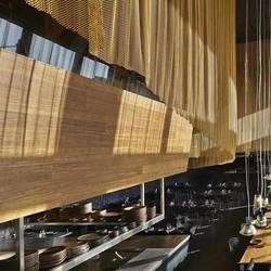 High Strength Ceiling Design Curtain , Lightweight Flexible Wire Mesh Curtain