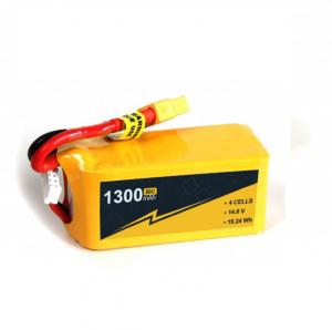 Cheap 1300mAh 4S Lipo Drone Battery High Rate 14.8V 50C-100c Lipo Battery Compact for sale